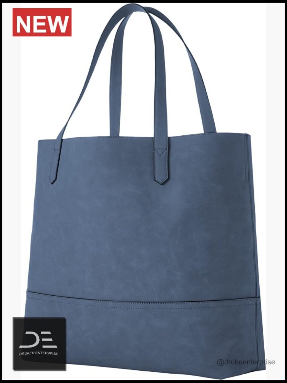 Faux Suede RFID Tote with Interior Snap Pocket